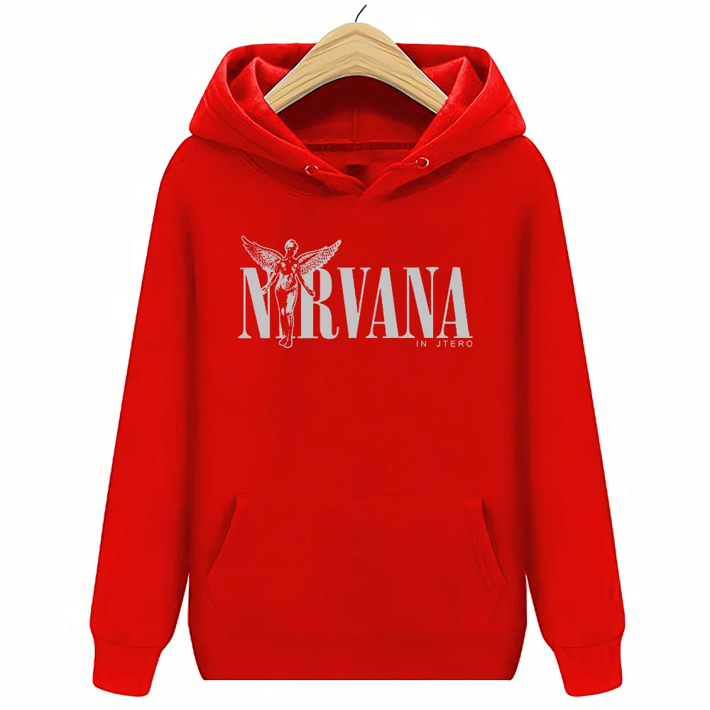 Футболка Nirvana «In Utero»-усиленная одежда-Новинка и официальный! Для женщин футболка S M L XL XXL XXXL - Цвет: Hoodie red