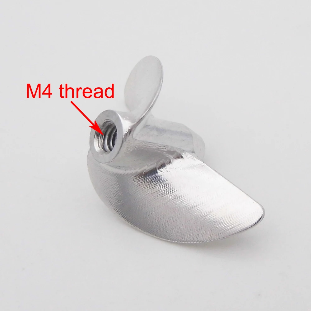 Hélice En Aluminium CNC Pour Bateau RC – 2 Pales, Filetage M4, Diamètre 37 Mm (30-45 Mm Disponible) - 7