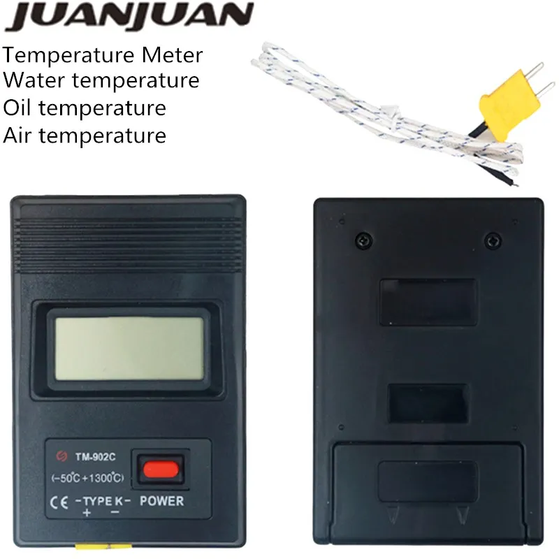 TM902C Temperature Meter Digital Thermometer with sensor probe electronic K-type thermocouple temperature tester 10%off | Инструменты