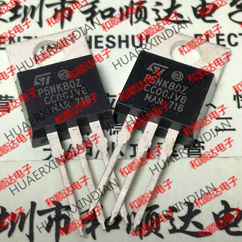 10 шт./лот и P5NK80Z STP5NK80Z-220 800V 4.3A