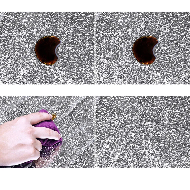 40x100 см кухонная маслостойкая Водонепроницаемая наклейка s DIY обои алюминиевая фольга для кухни печного шкафа самоклеящаяся Настенная Наклейка для дома