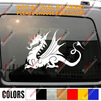 

Anglo Saxon White Dragon Decal Sticker England English Car Vinyl pick size e