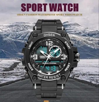 

Military Men Watches Waterproof Sport man Watch Rubber Strap Digital Quartz Wristwatches Waterproof Clock Relogio Masculino