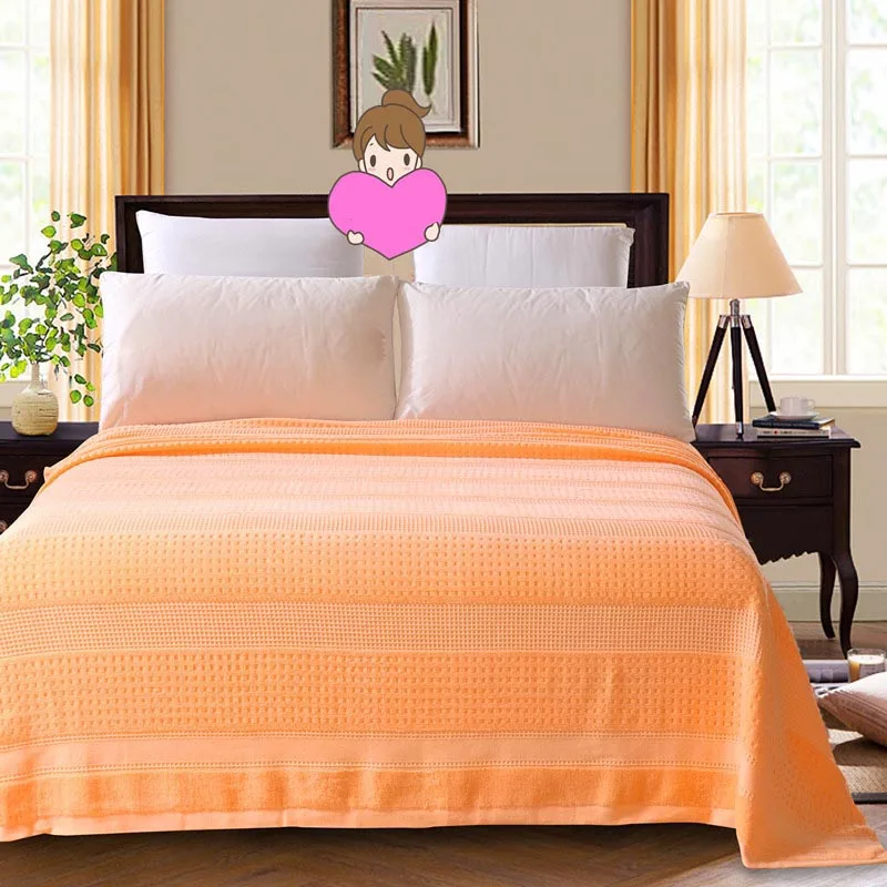 Хлопковое одеяло для детей и взрослых летнее жаккардовое большого размера s на