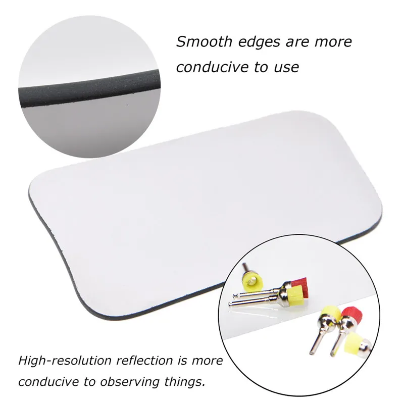 Dental Orthodontic Mirrors Intraoral Photographic Glass Mirror Rhodium Occlusal 2-Side Reflector