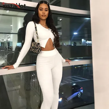 black and white skinny trousers