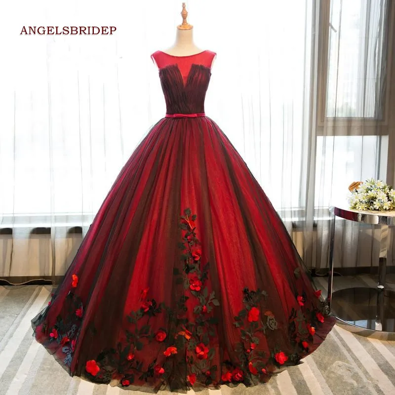 2019-latest-black-and-red-ball-gown-quinceanera_副本