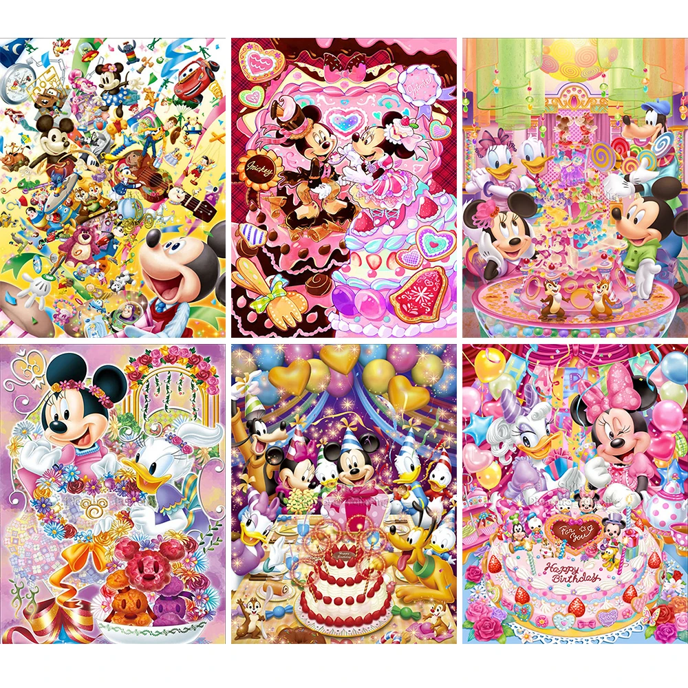 Diamond Painting Mickey Disney Princess Cartoon 5D DIY Embroidery Full  Square Round Mosaic Set Cross Stitch Home Decor Art Gift