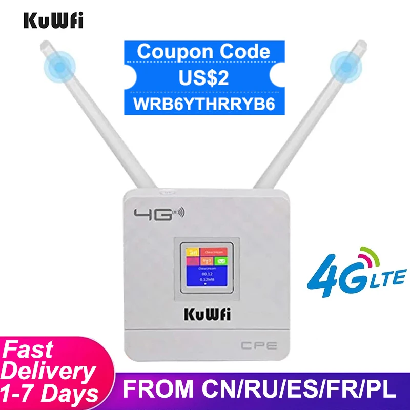 Wifi-роутер KuWFi CAT4 4G 150 Мбит/с LTE FDD/TDD | Компьютеры и офис