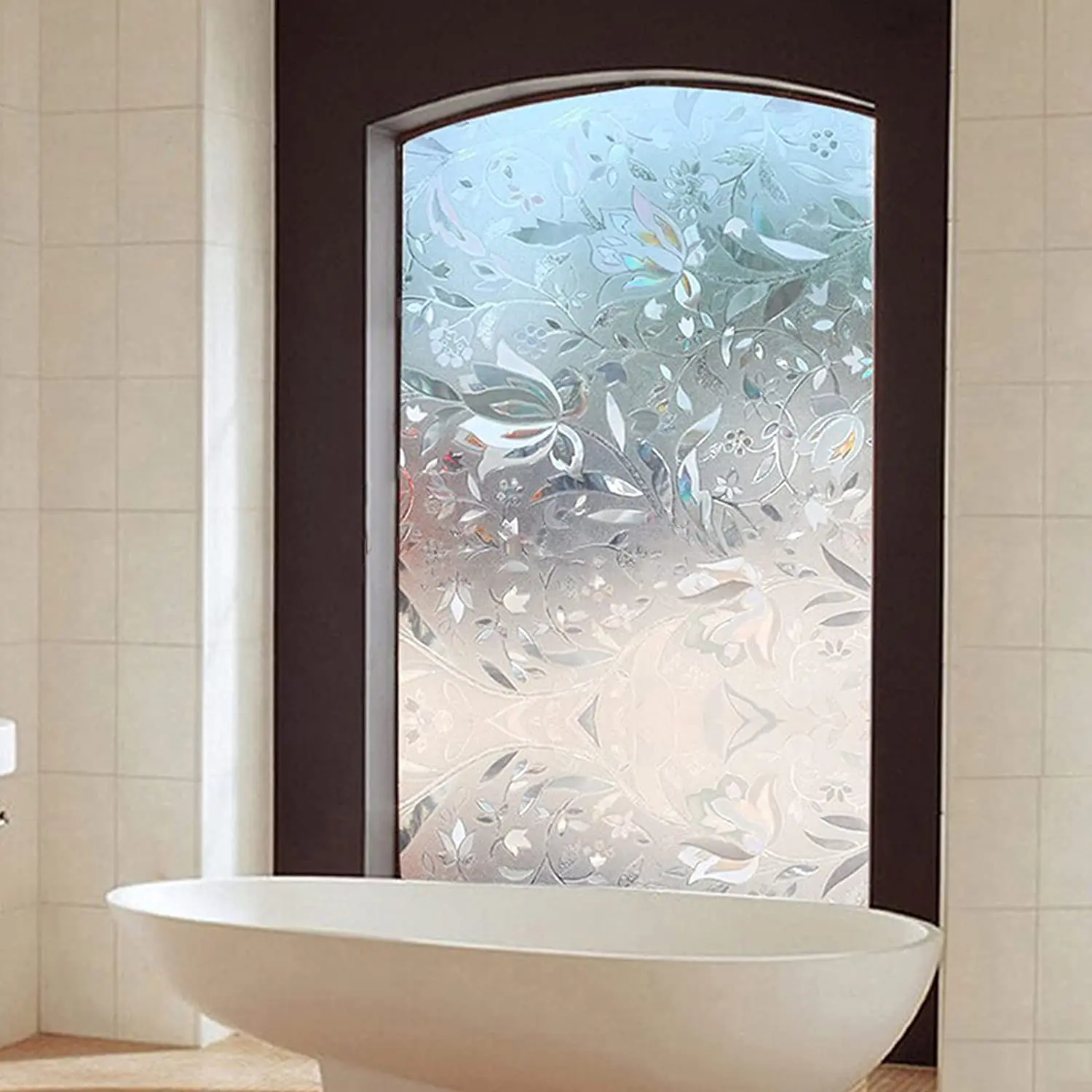 YaJing Window Film Privacy, Sun Blocking Removable Window Sticker, Decorative Glass Film, Stained Glass Decals for Home