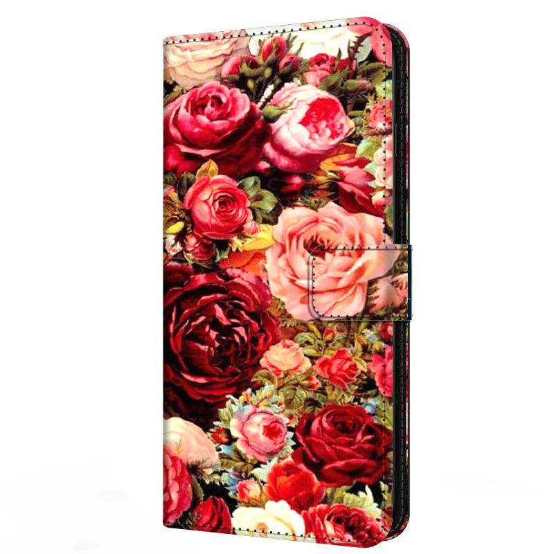 cute samsung cases Leather Flip Case For Samsung Galaxy A5 A6 A7 A8 2018 Plus Wallet Stand Book Cover Magnetic Flower Funda Capas Cute A 7 A6Plus silicone case for samsung