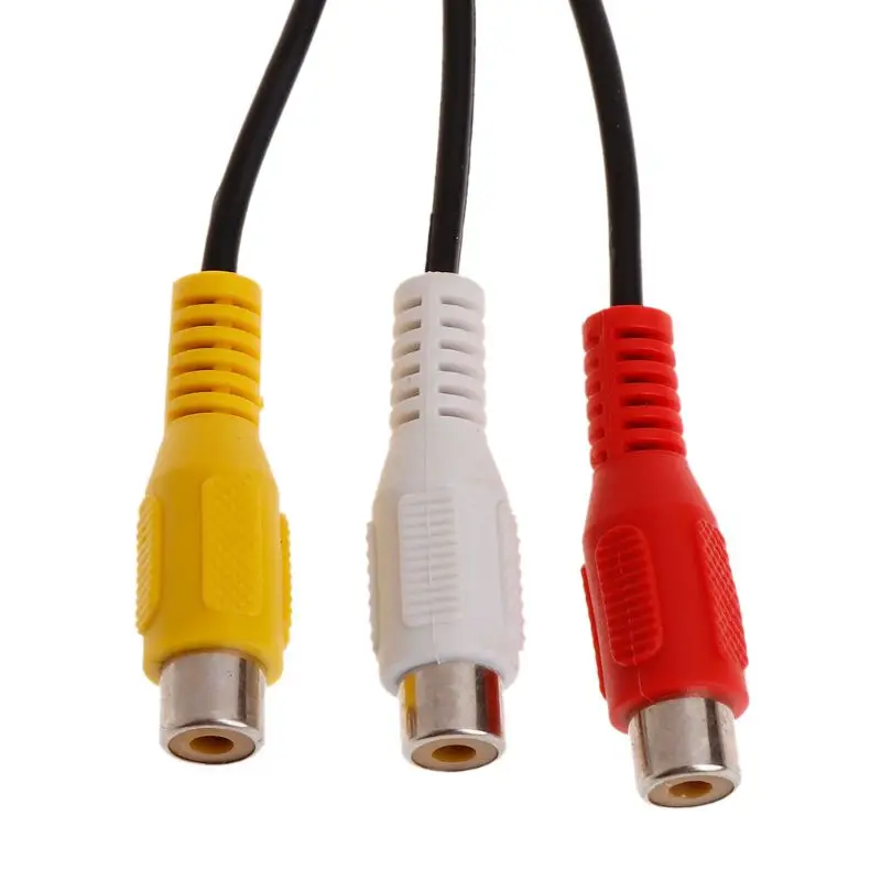 1 шт. 3 RCA Мужской Джек 6 Женский штекер сплиттер Аудио Видео AV Кабель