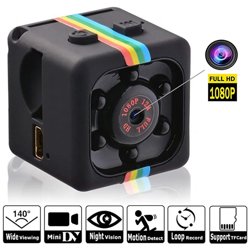Minicámara Web SQ11 HD 1080P 960P, deporte, visión nocturna infrarroja, Sensor de movimiento, pequeña, para Mac, teléfono móvil, ordenador portátil y PC