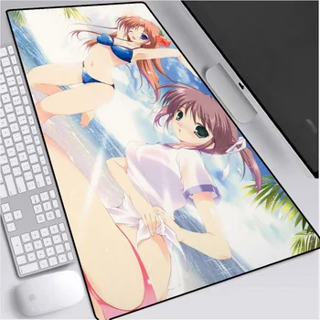

Anime Mouse Pad XXL Bikini Girl Picture Mouse Pad HD Wallpaper Printed Mousepad Personality with Seam Edge Rubber Desk Mat 90x40