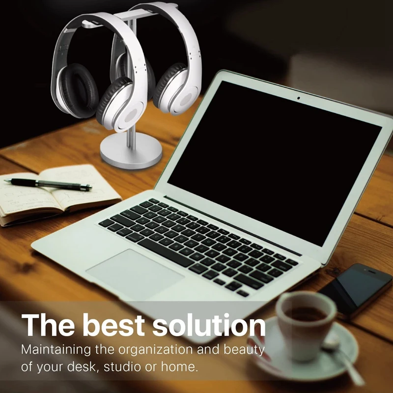 Earphone Holder Aluminum Alloy Earphone Hanger Protects the Earphone Storage Desktop Suitable for All Earphones