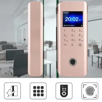

Security Lock 125KHz 2.4in TFT LCD color screen Smart Fingerprint Password ID Card Remote Control Security Door Lock Opener