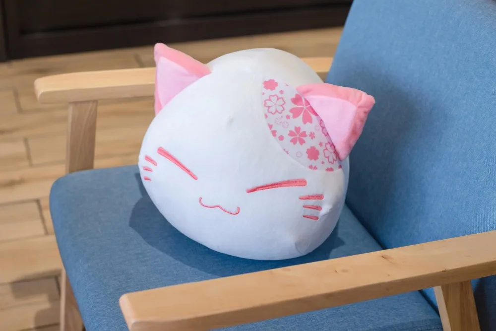 40 см Милая вишневая подушка для кошки плюшевые игрушки Kawaii животные кошка подушка для сна Мягкие куклы для детей подарок на день рождения