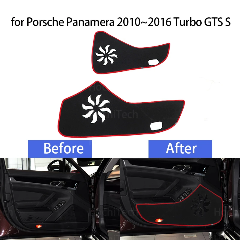 

Защитный ковер, внутренняя защита для двери, боковая крышка для Porsche Panamera 2010 ~ 2016, наклейка на дверь автомобиля против ударов, аксессуары