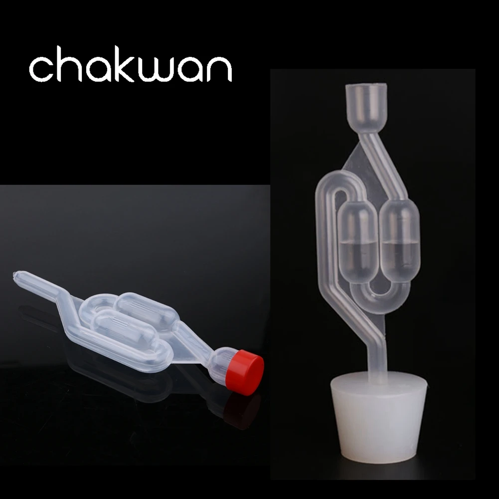 

Fermentation Wine stoppers homebrew airlock grommet one way exhaust water seal valve cork with Cork Beer Wine Making Tools