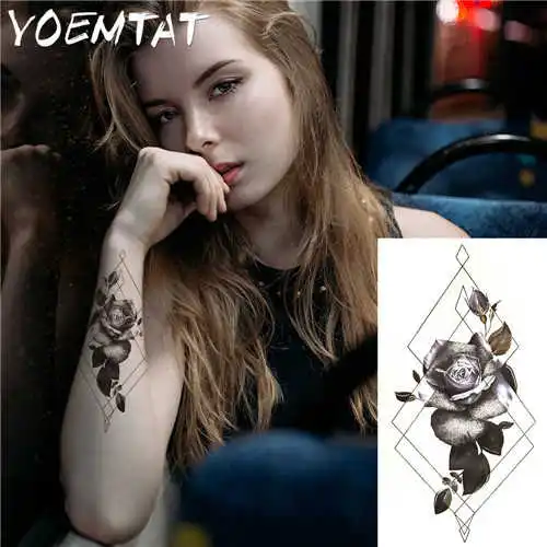 Dragon Wolf Tiger Animal Waterproof Temporary Tattoo Sticker Man Arm Leg Tato Body Art Fake Tatto Water Transfer Tatoo Women 23-XQB008