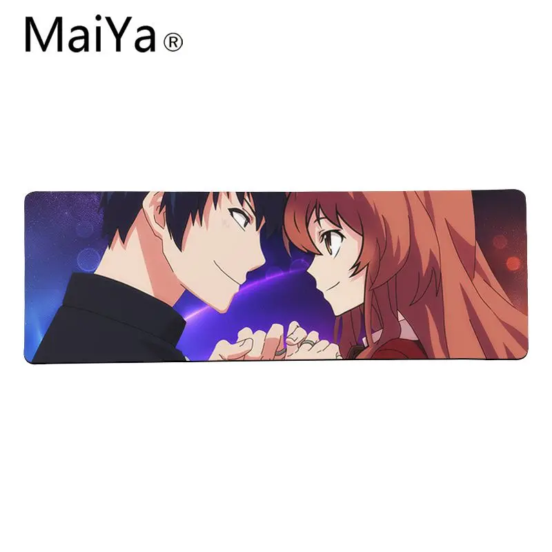 Lock Edge 40X90cm Maiya высокое качество Toradora Тайга Айсака большой коврик для мыши ПК компьютерный коврик резиновый ПК компьютерный игровой коврик для мыши - Цвет: Lock Edge 40X90cm