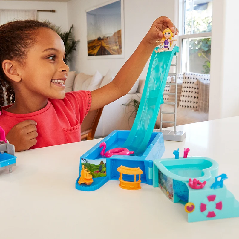 original polly pocket pool party play house doll houses girls toys ftp75 dolls aliexpress