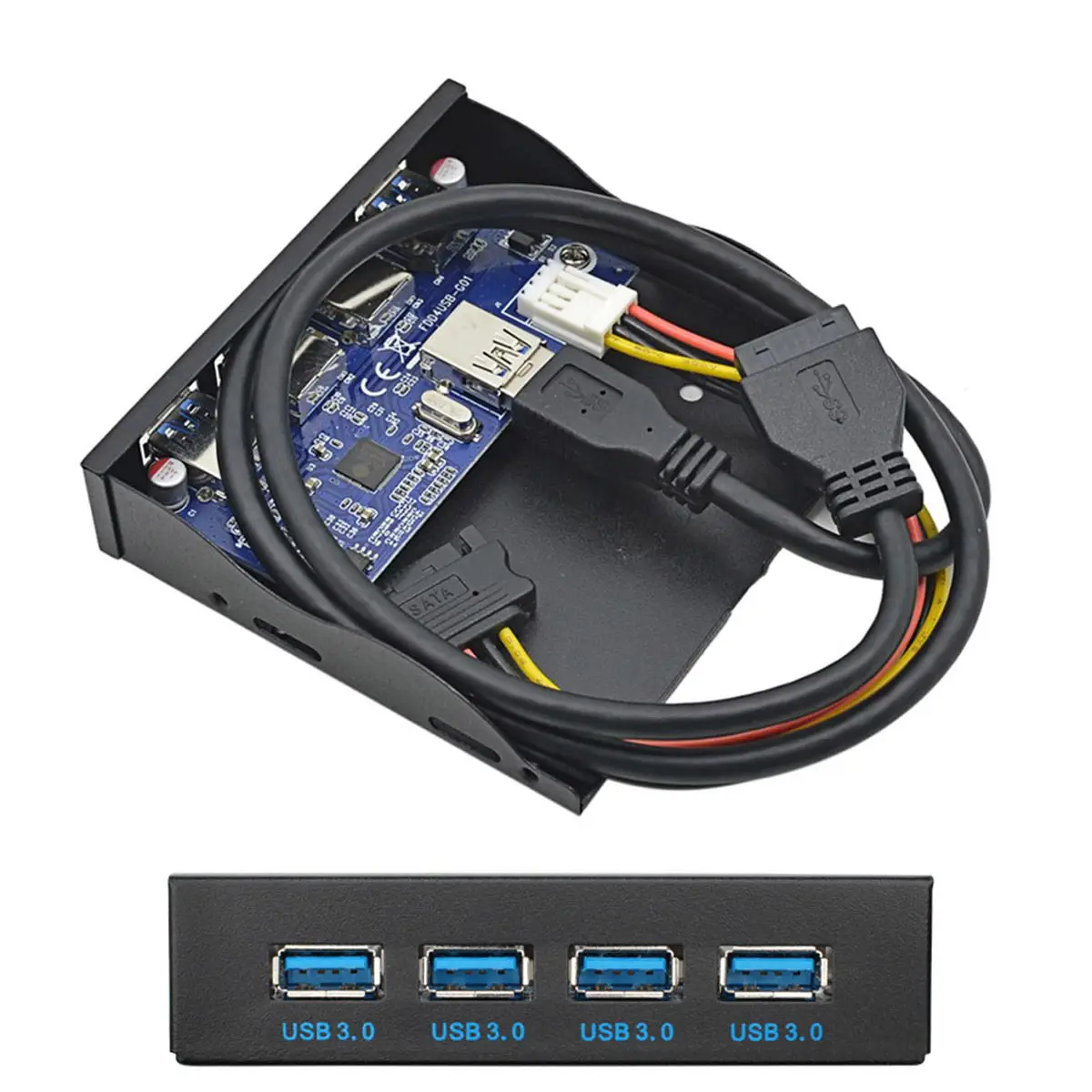 Материнская плата 20Pin Соединительный кабель для 3 5 &quotFloppy Bay USB 0 HUB 4 порта Передняя