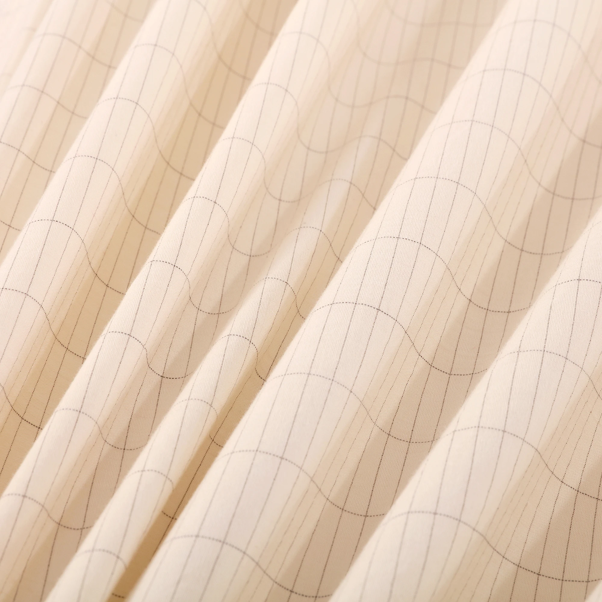 EARTHING Fitted Sheet beige Conductive Silver Antimicrobial Fabric grounding Nature cotton EMF protection for health
