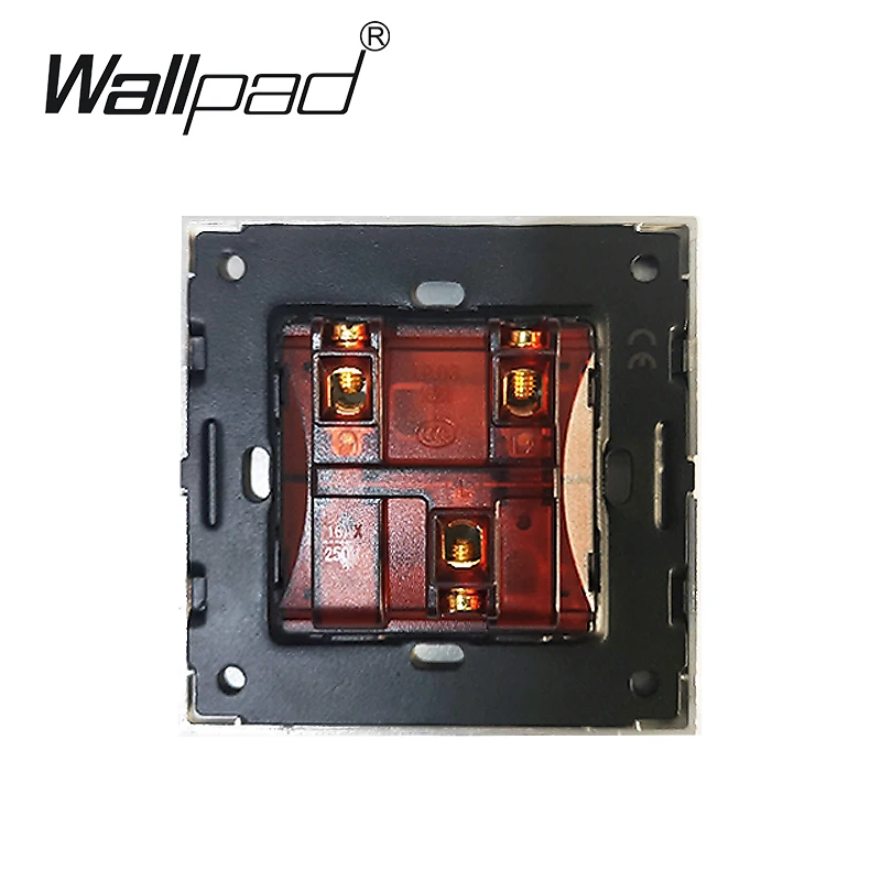 2 х клавишный переключатель для штор Wallpad белая стеклянная кнопка затвора на
