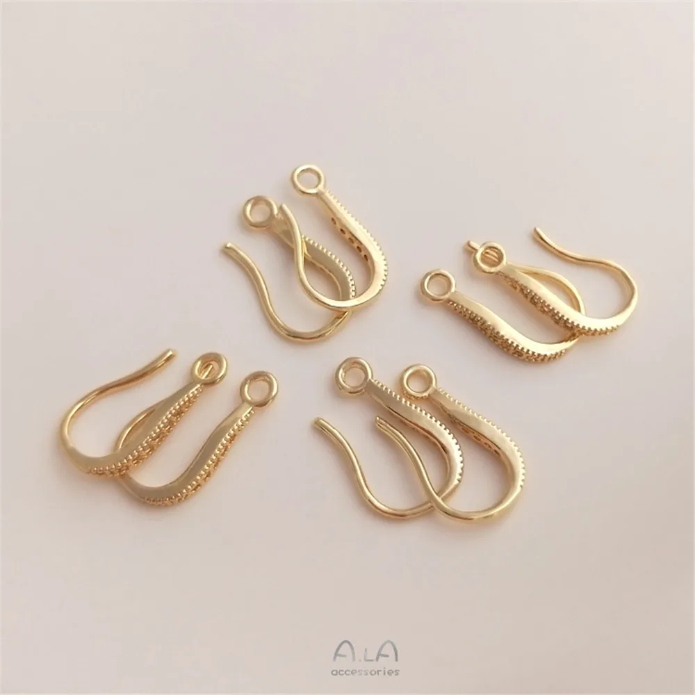 

Earring accessories 14K Gold Filled encrusted zircon earhook strap strap handmade DIY earring material