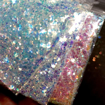 

100g/Bag Nail Diamond Glitter Imported High-Shine Glitter Sequins Powder 3 Colors Mixed 4size 0.2, 1, 2, 3mm Nail Decoration MD3