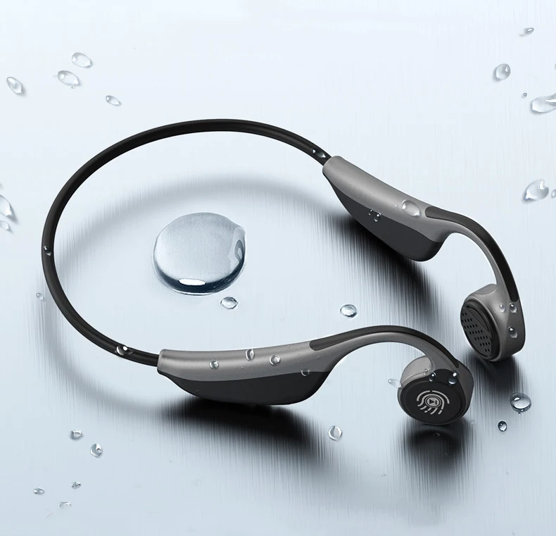 Bluetooth-гарнитура с костной проводимостью, беспроводные наушники для бега в одно касание, наушники типа 5,0