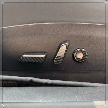 

For Tesla Model 3 2017 2018 2019 Car Styling Interior Car Seat Adjustment Cover Trim 6pcs ABS Plastic Auto Accessories