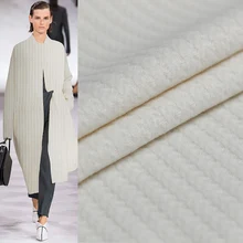 Красная Малина белая полоса Wollen шерсть материалы для одежды зимняя женская куртка пальто швейная ткань портной