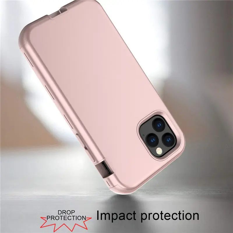Armor Shockproof 3 in 1 Hybrid Case For iPhone 13 Pro 13 12 11Pro Max Colorful Hard PC+Silicone Heavy Duty Full Protection Cover iphone 12 pro flip case
