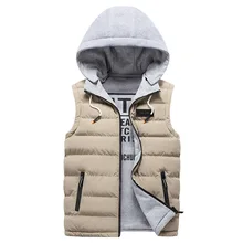 Winter New Products Double-sided Wear Waistcoat Men's down Feather Cotton Vest Youth Thick Students Coat Waistcoat Men's Casual