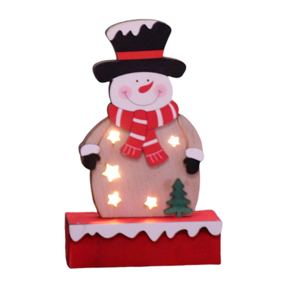 Snowman Мультяшный подарок для дома висящий орнамент светящийся старый человек украшение куклы вечерние Рождественские Подвески Дети DIY офис - Цвет: Snowman