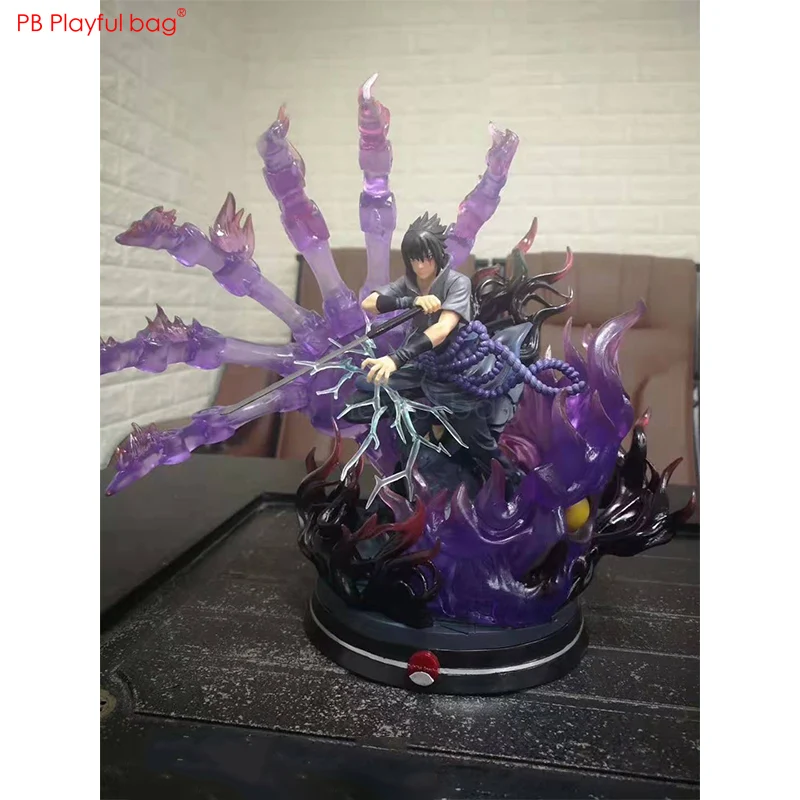 33-35 см японское аниме Uzumaki& Uchiha Sasuke фигурка большого размера украшение комнаты ПВХ-collecible-кукла-Игрушка Аниме-экшн-фигурка HE59