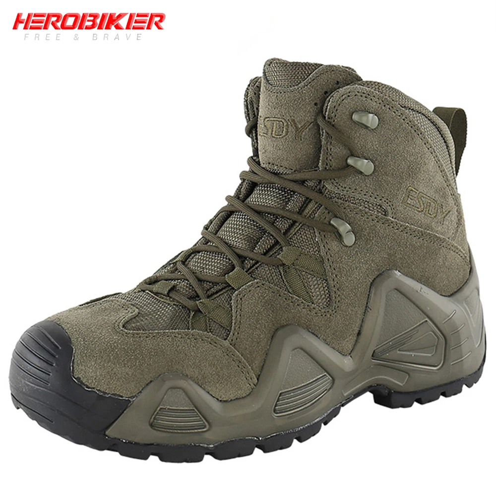 Мотоциклетные ботинки HEROBIKER мужские мотобайкерские гоночные военные