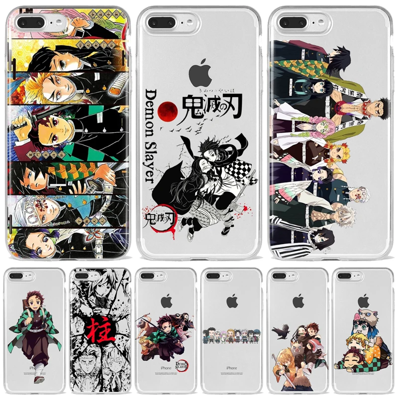 Мягкий ТПУ чехол для телефона Kamado Nezuko Kimetsu no Yaiba рассекающий демонов iphone 6 7/8 7Plus/8Plus