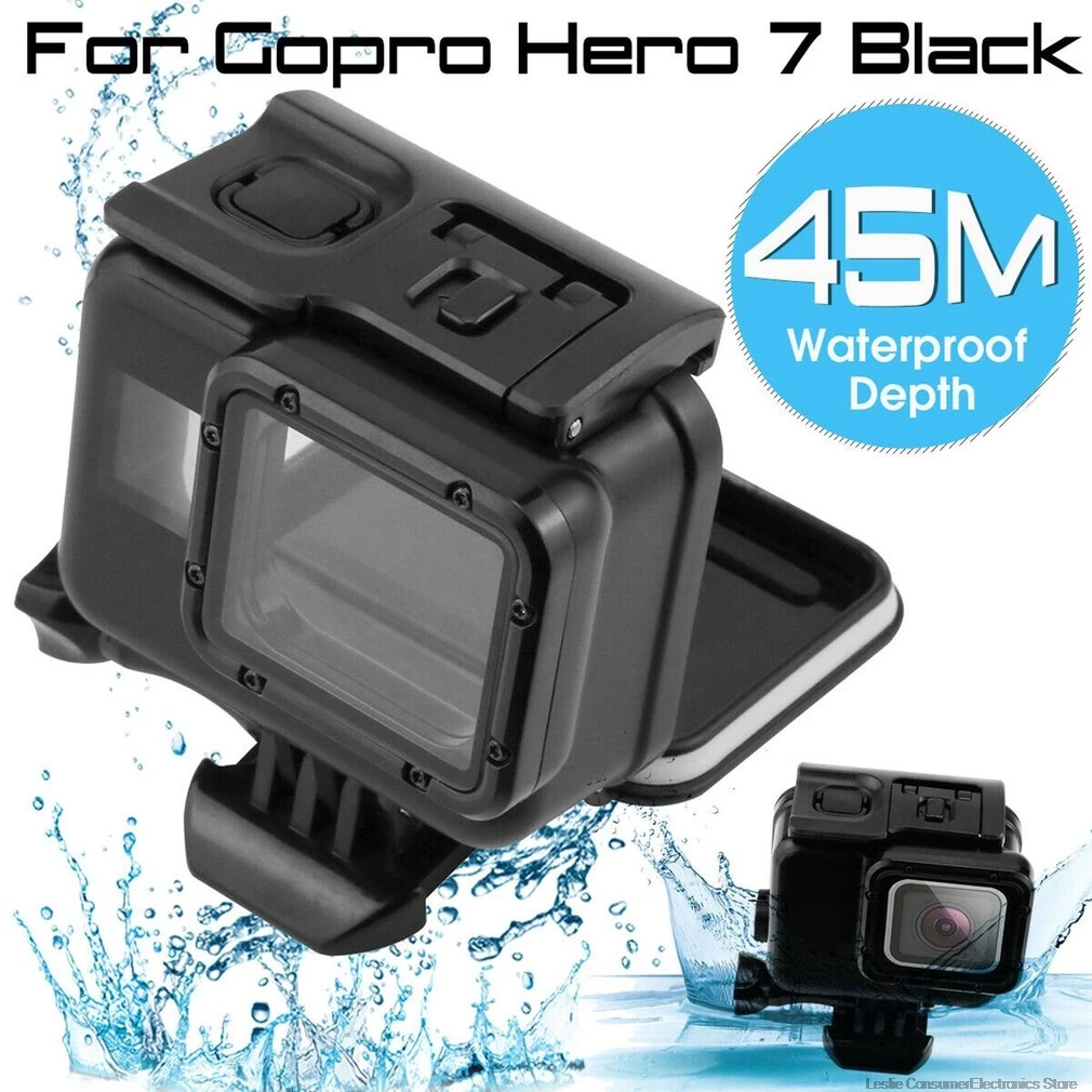 45 м подводный водонепроницаемый чехол для GoPro Hero 7 6 5 Черный Защитный чехол для дайвинга крепление корпуса для Go Pro 7 6 5 аксессуар