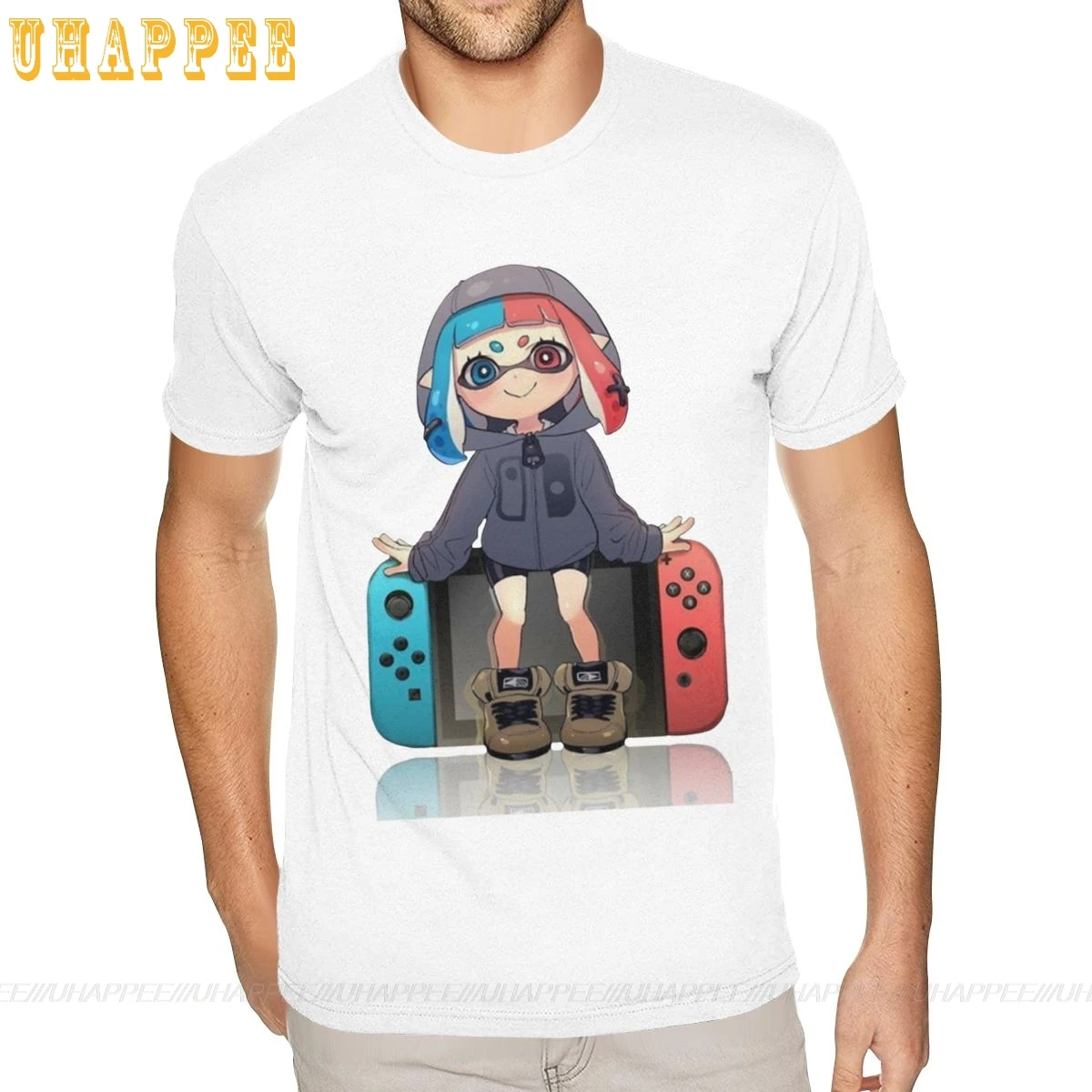 Размера плюс Splatoon 2 хаос игровой коммутатор футболки Homme UK Стиль модные рубашка с короткими рукавами для