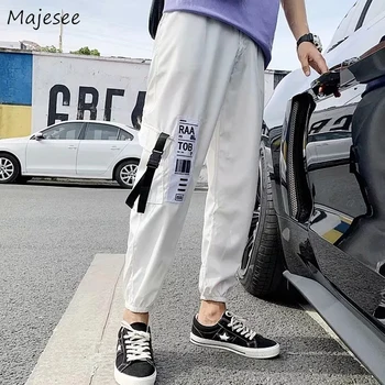 

Korean Fashion Men Pants Plus Size Ankle-length Streetwear Mens High Waist Trousers Harajuku Sweatpants Drawstring Big Loose