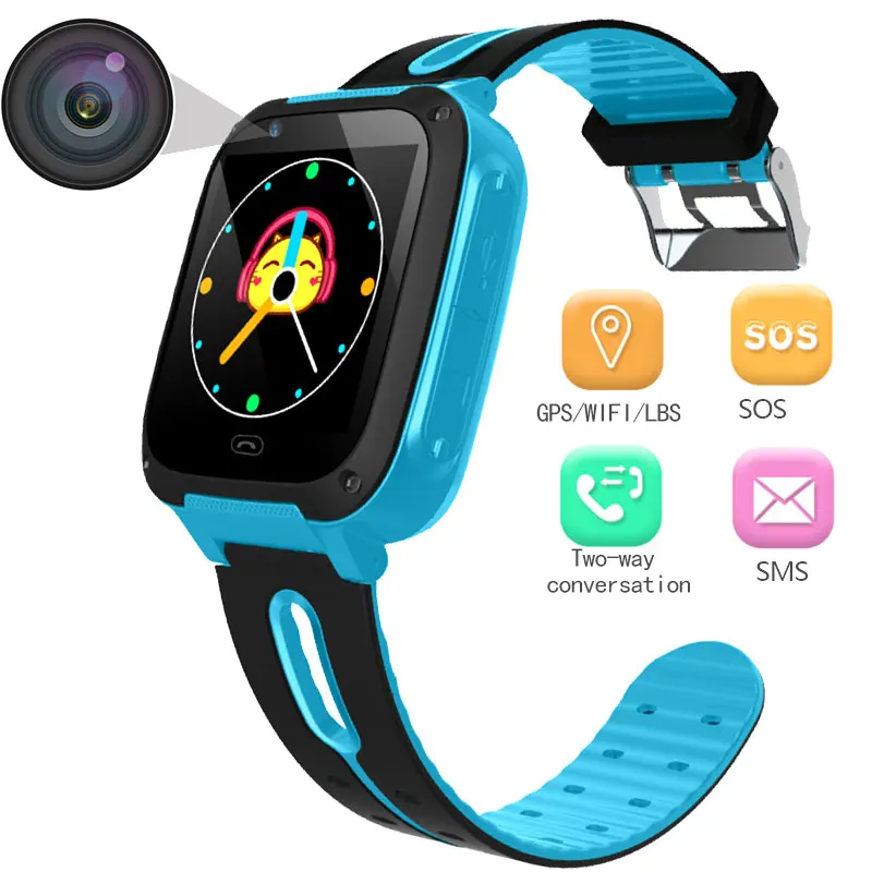 

Anti-Lost LBS Kids Smart Watch Make Call Alarm Clock Waterproof Take Picture Lighting SIM Card Smart Children Gifts Watch