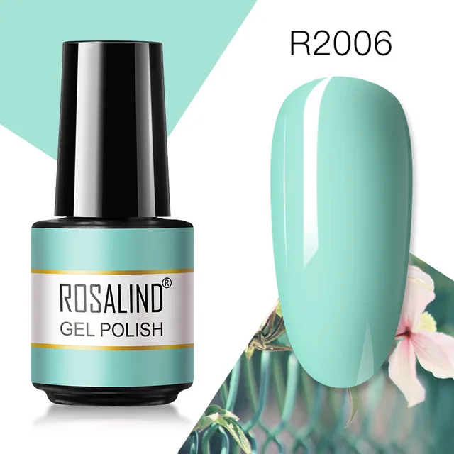 ROSALIND Gel Nail Polish 7ML Matte Base Top Coat For Soak Off Gel Polish UV LED Gel Semi Permanent Varnishes Design Nail Art RAR2006