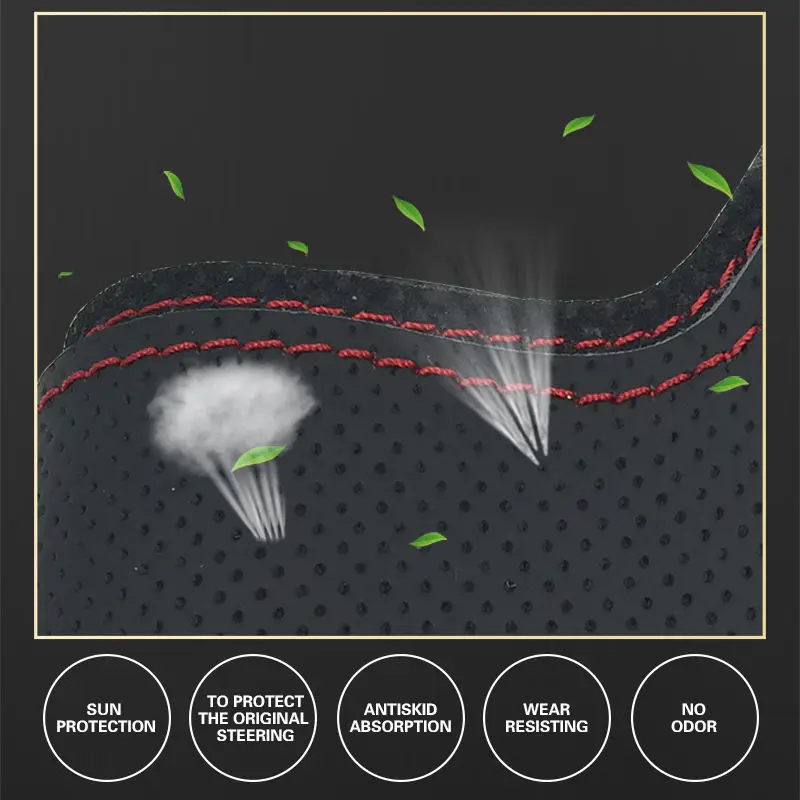 Кожаный чехол на руль для Land Rover Freelander 2 2013 2015 ручная швейная Автомобильная
