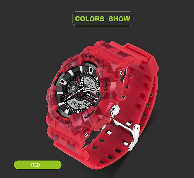 Brand SANDA Watches Men Sports Watches Waterproof Silicone Clock Camping Students Fashion Casual Mens Watches reloj hombre 999 