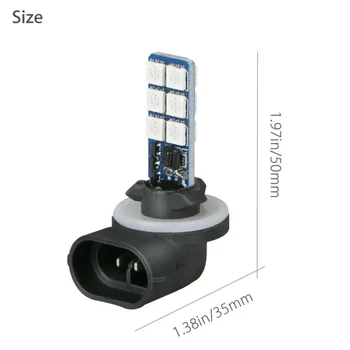 

2pcs Light Bulb+Remote 16-Color RGB 12SMD Headlight Light High Quality