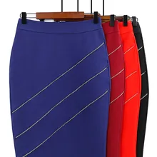 Модная сумка бедра юбка трикотажная юбка большого размера юбка сумки OL хип юбка вязаная юбка-стретч модная женская юбка