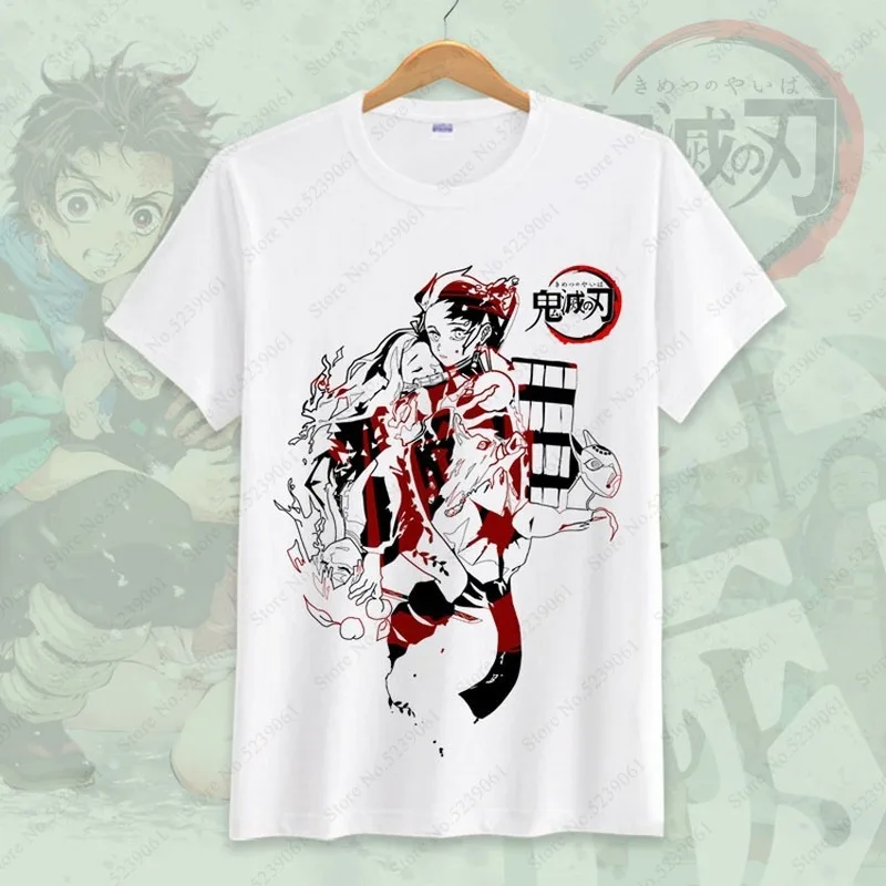 Demon Slayer Kimetsu No Yaiba/детская футболка для косплея; костюмы для мужчин и женщин; Японские футболки; топы; Kamado Tanjirou Nezuko; аниме; наряд